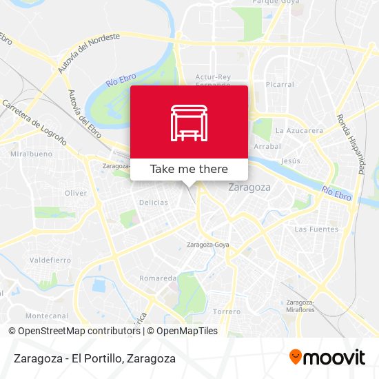 Zaragoza - El Portillo map