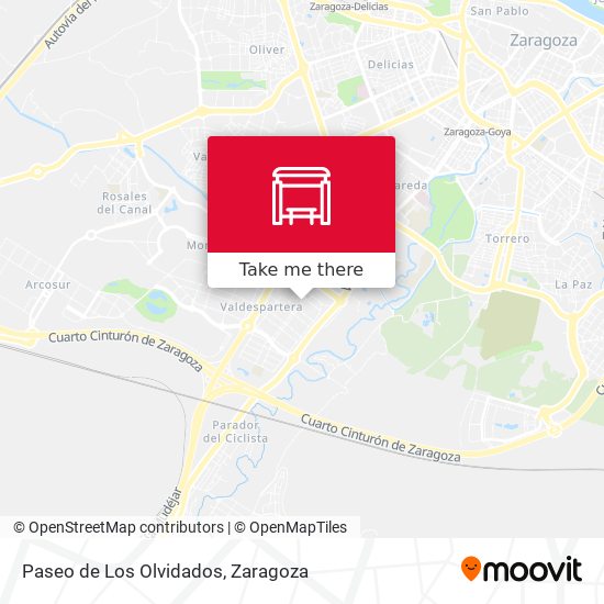 mapa Paseo de Los Olvidados