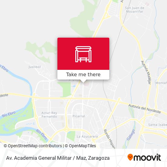 mapa Av. Academia General Militar / Maz