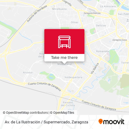 mapa Av. de La Ilustración / Supermercado