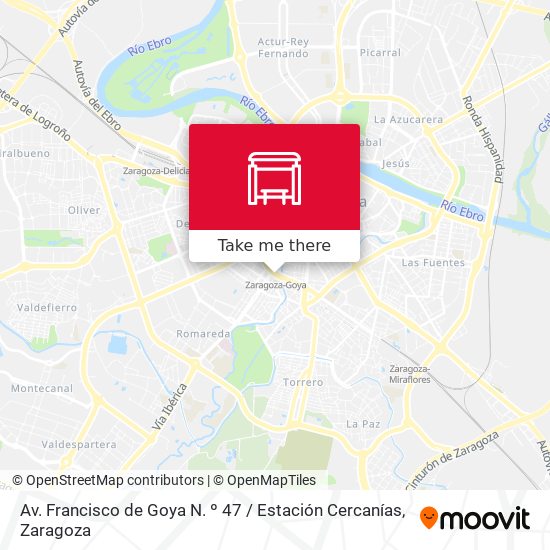 Av. Francisco de Goya N. º 47 / Estación Cercanías map