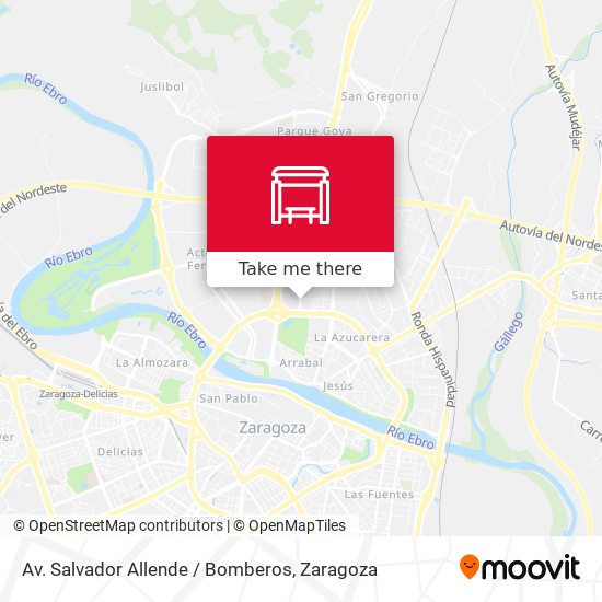 Av. Salvador Allende / Bomberos map