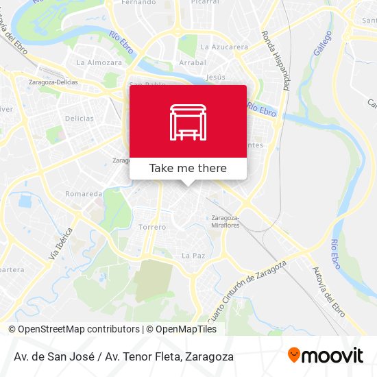 Av. de San José / Av. Tenor Fleta map