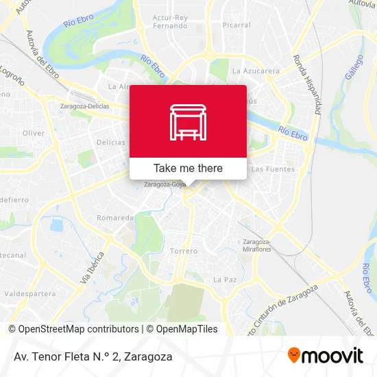 Av. Tenor Fleta N.º 2 map