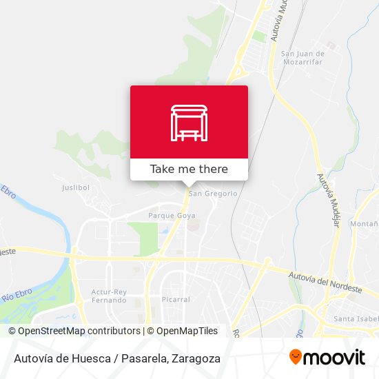 Autovía de Huesca / Pasarela map