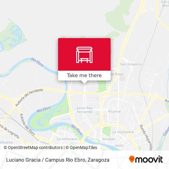 Luciano Gracia / Campus Río Ebro map