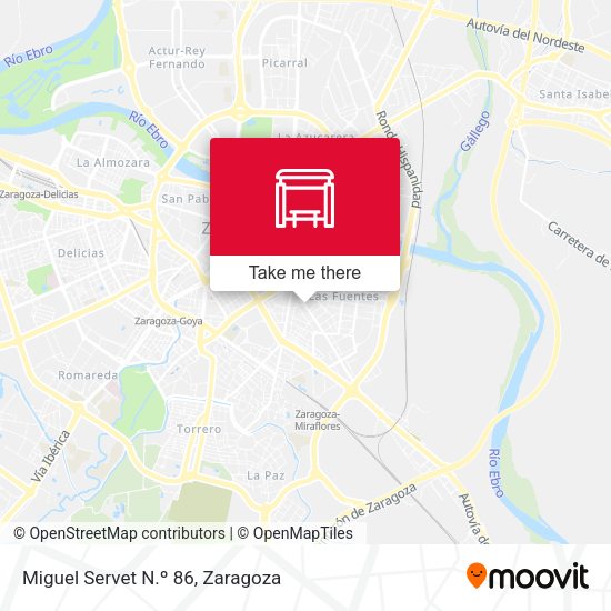 Miguel Servet N.º 86 map