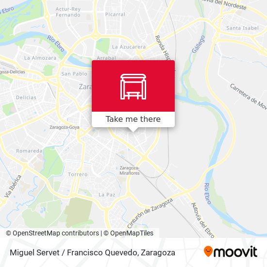 Miguel Servet / Francisco Quevedo map