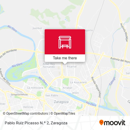 Pablo Ruiz Picasso N.º 2 map