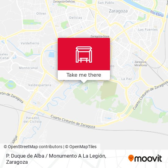 mapa P. Duque de Alba / Monumento A La Legión