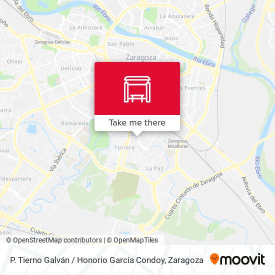 P. Tierno Galván / Honorio García Condoy map