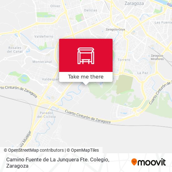 Camino Fuente de La Junquera Fte. Colegio map