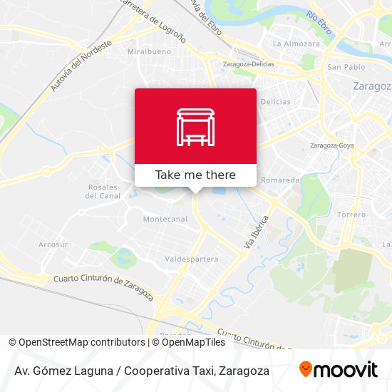 Av. Gómez Laguna / Cooperativa Taxi map