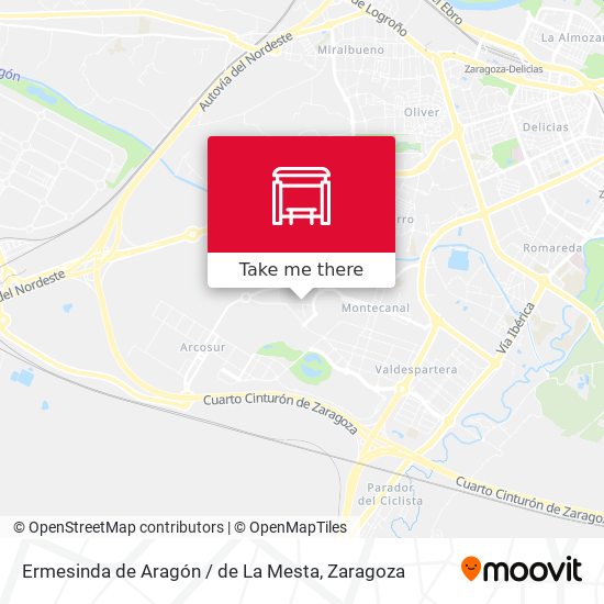 Ermesinda de Aragón / de La Mesta map