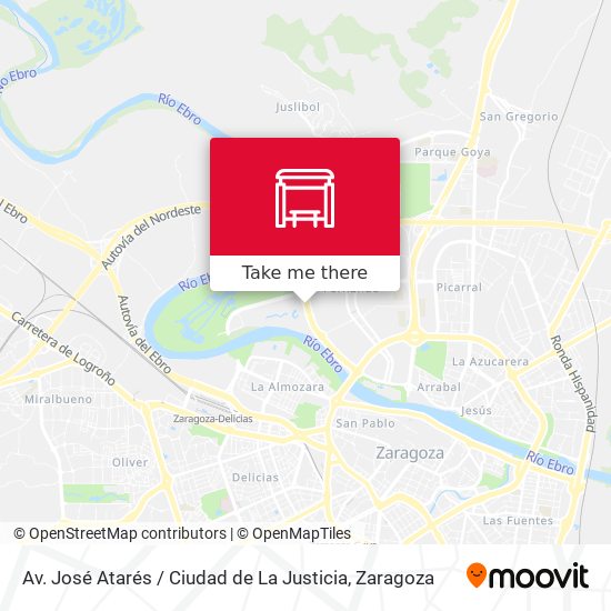 Av. José Atarés / Ciudad de La Justicia map
