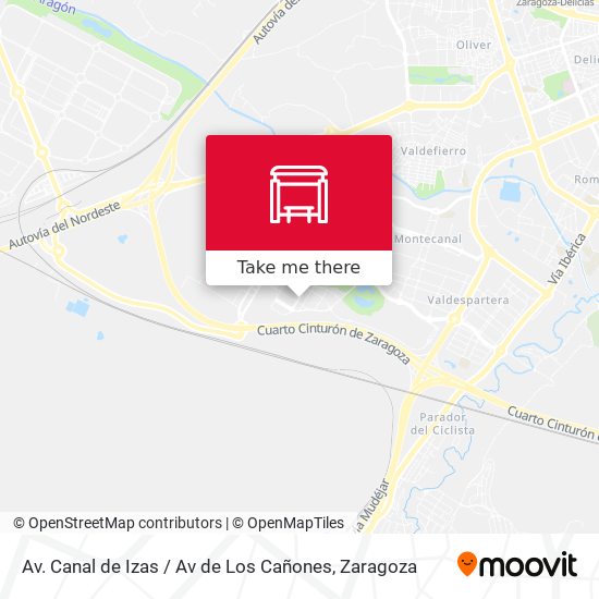 mapa Av. Canal de Izas / Av de Los Cañones