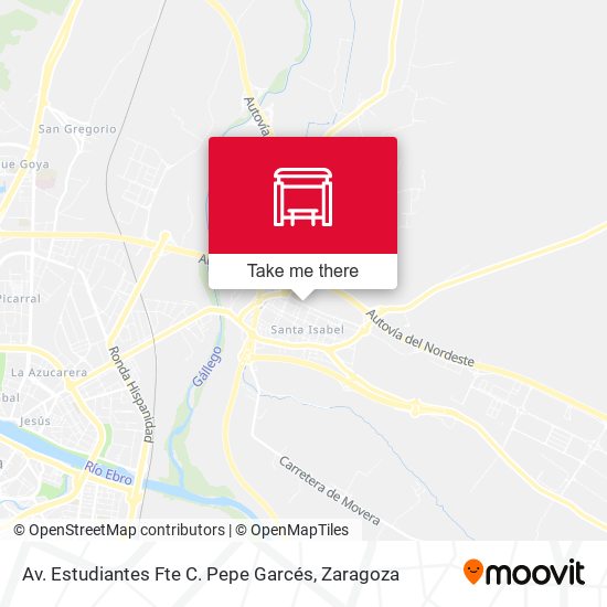 mapa Av. Estudiantes Fte C. Pepe Garcés