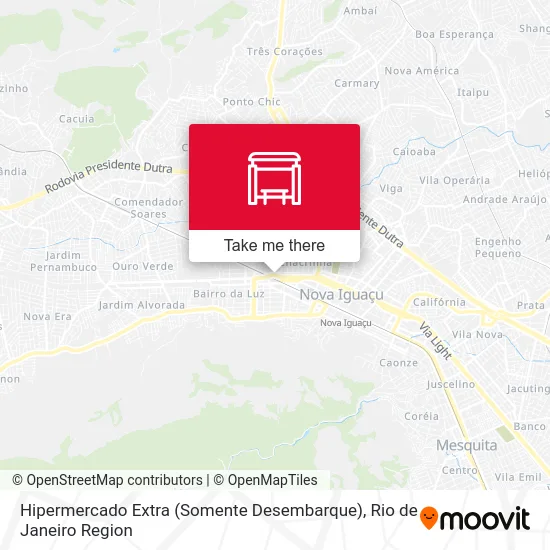 Hipermercado Extra (Somente Desembarque) map