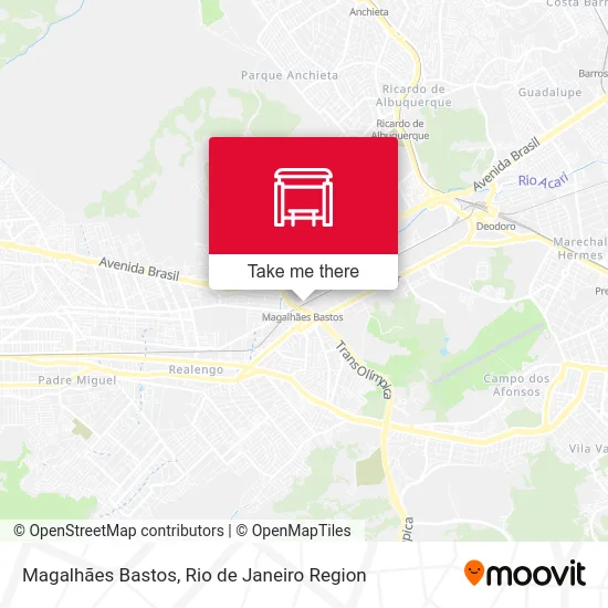 Magalhães Bastos map