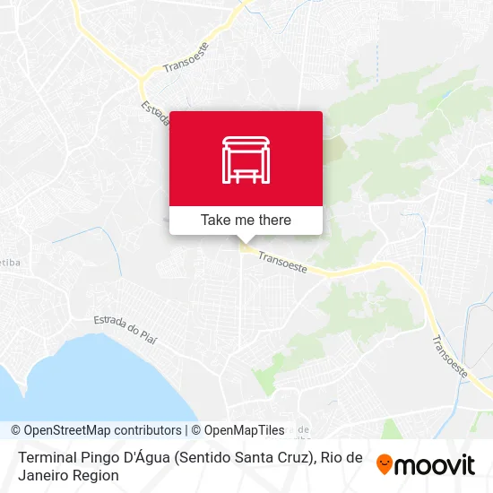 Terminal Pingo D'Água (Sentido Santa Cruz) map