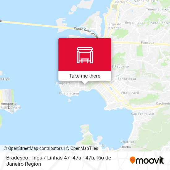 Bradesco - Ingá / Linhas 47- 47a - 47b map