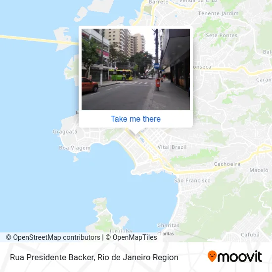 Rua Presidente Backer map