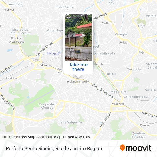 Prefeito Bento Ribeiro map