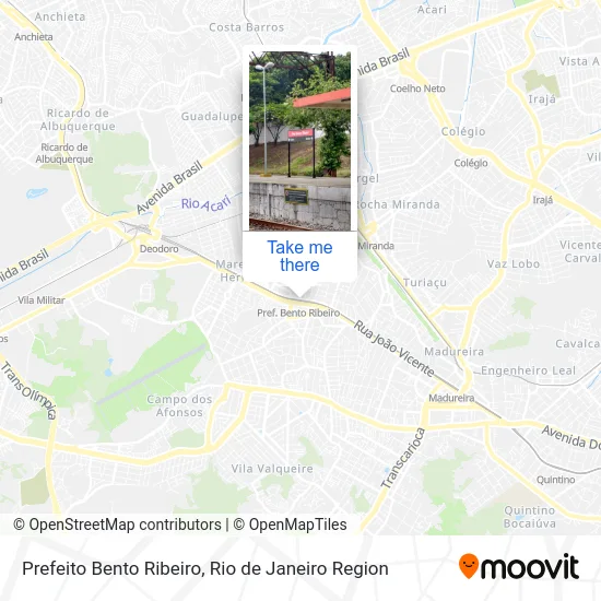 Prefeito Bento Ribeiro map