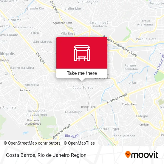 Costa Barros map
