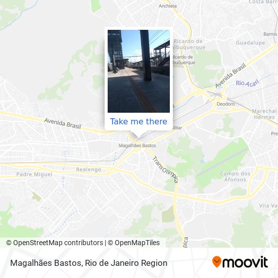 Magalhães Bastos map