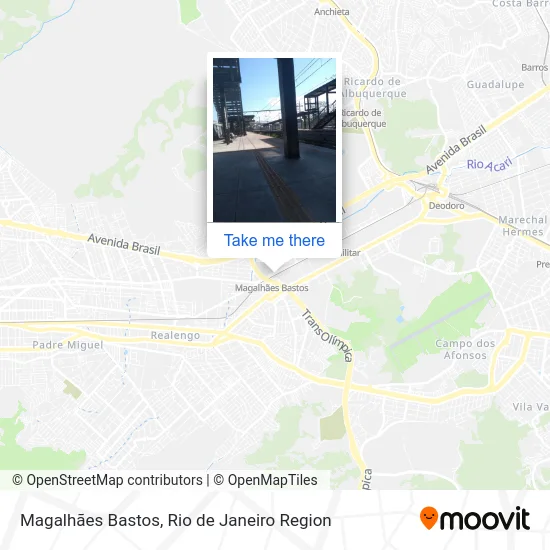 Magalhães Bastos map