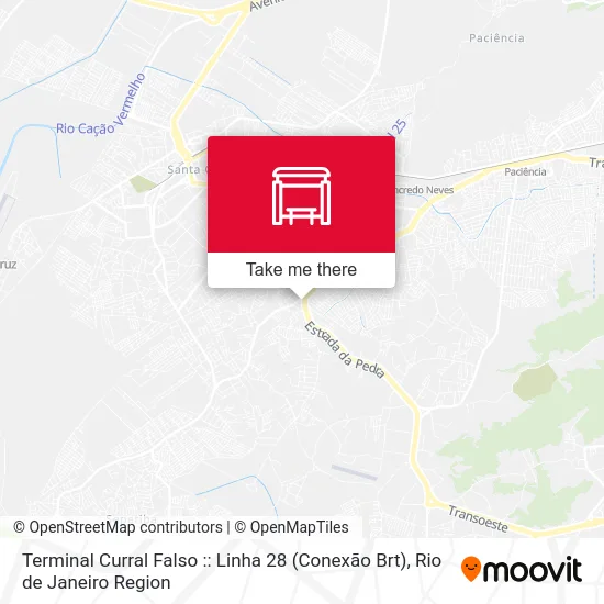 Terminal Curral Falso :: Linha 28 (Conexão Brt) map
