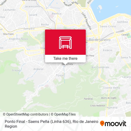 Ponto Final - Saens Peña (Linha 636) map