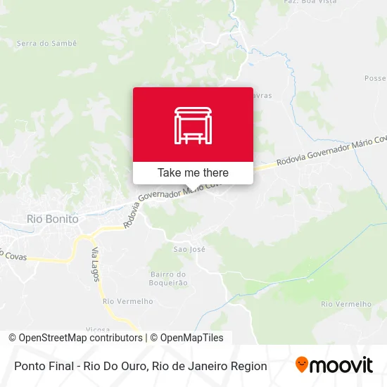 Ponto Final - Rio Do Ouro map