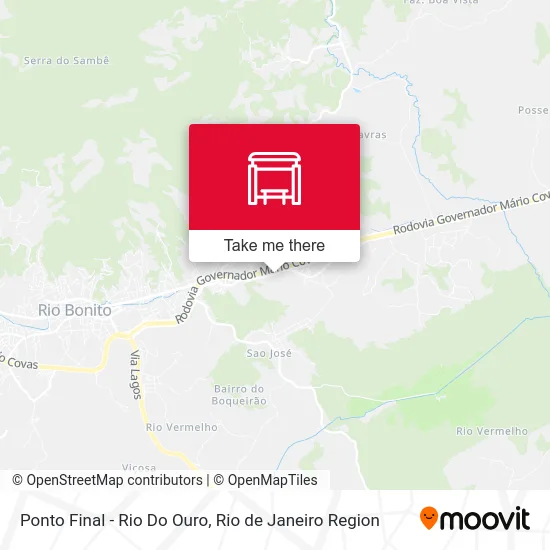 Ponto Final - Rio Do Ouro map