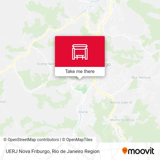 UERJ Nova Friburgo map