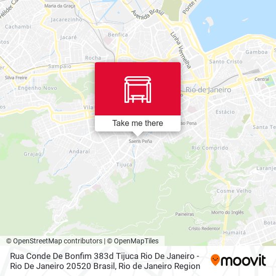 Mapa Rua Conde De Bonfim 383d Tijuca Rio De Janeiro - Rio De Janeiro 20520 Brasil