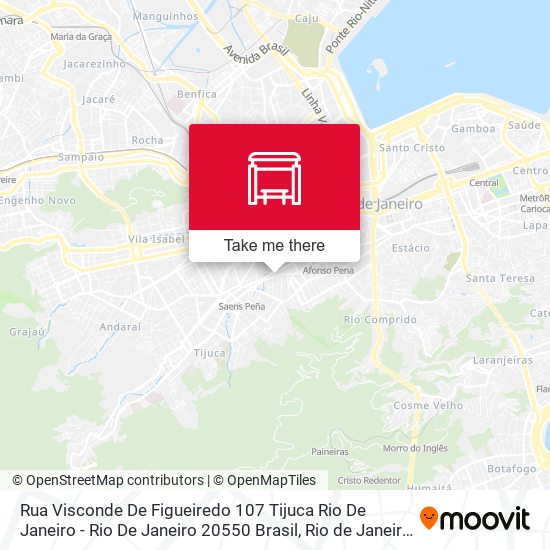 Mapa Rua Visconde De Figueiredo 107 Tijuca Rio De Janeiro - Rio De Janeiro 20550 Brasil