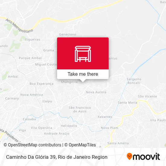 Caminho Da Glória 39 map