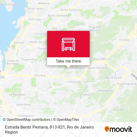 Estrada Bento Pestana, 813-821 map