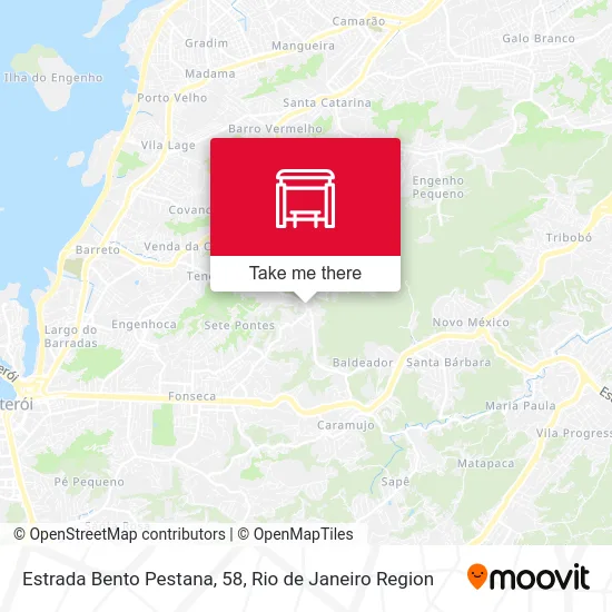 Estrada Bento Pestana, 58 map