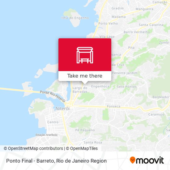 Ponto Final - Barreto map