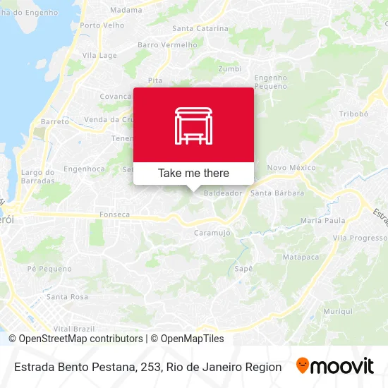 Estrada Bento Pestana, 253 map