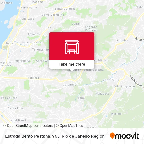 Estrada Bento Pestana, 963 map