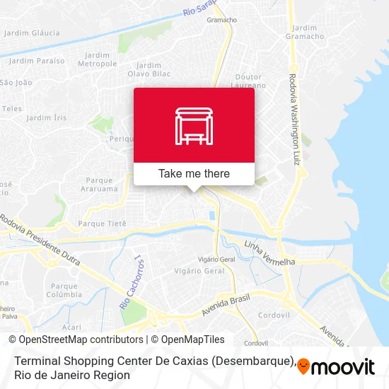 Terminal Shopping Center De Caxias (Desembarque) map