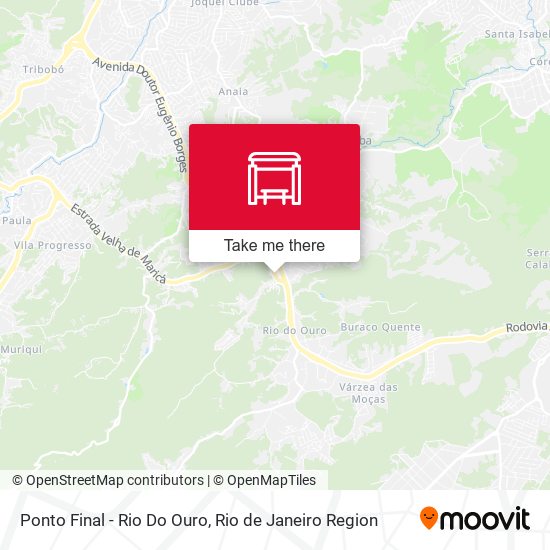 Ponto Final - Rio Do Ouro map