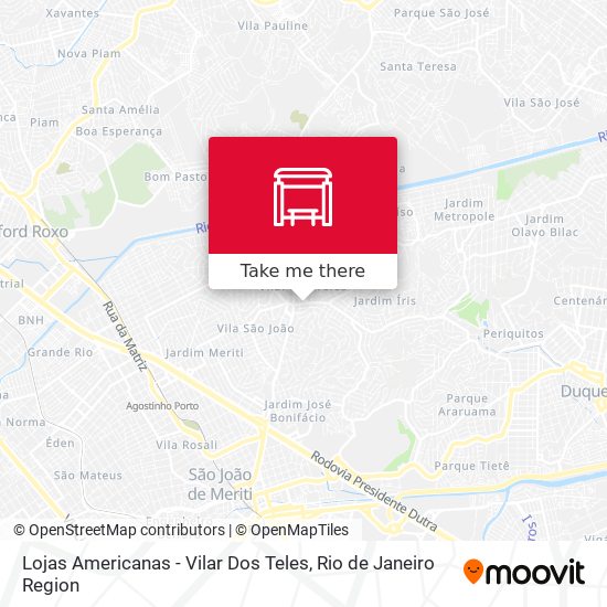 Lojas Americanas - Vilar Dos Teles map