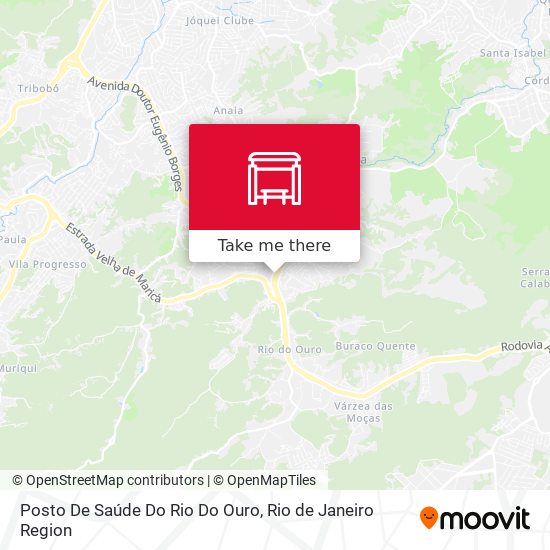 Mapa Posto De Saúde Do Rio Do Ouro