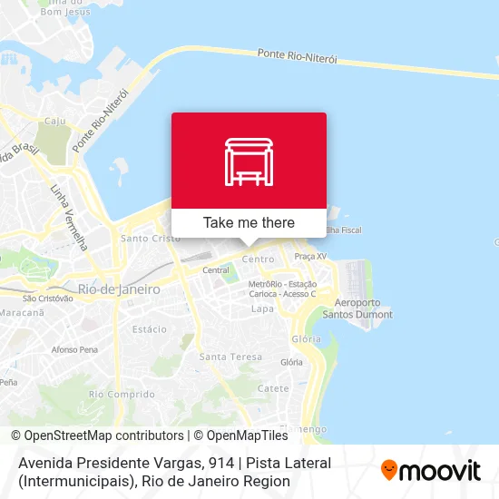 Avenida Presidente Vargas, 914 | Pista Lateral (Intermunicipais) map
