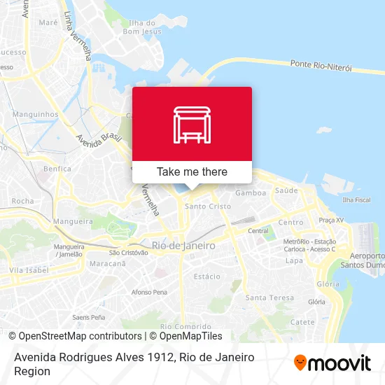 Avenida Rodrigues Alves 1912 map